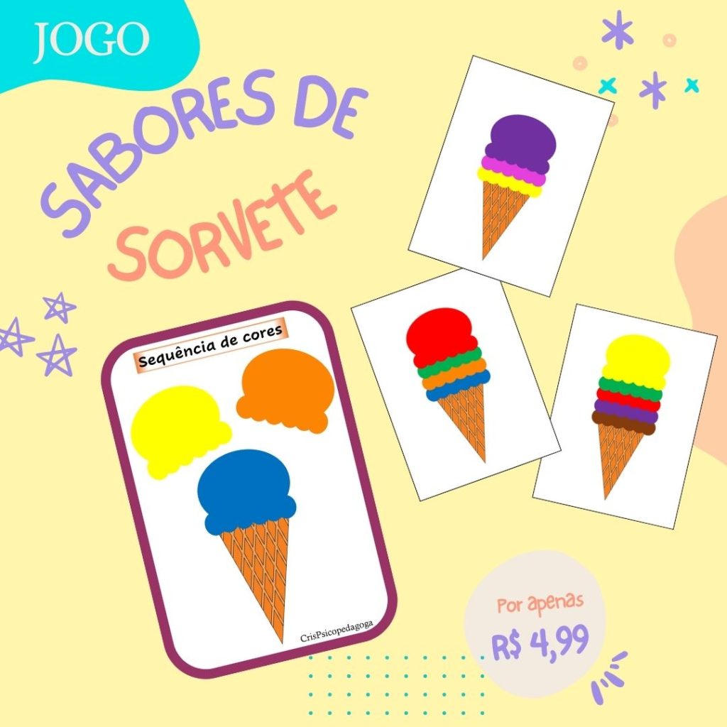 Jogo Sabores de Sorvete - Cicio Suave